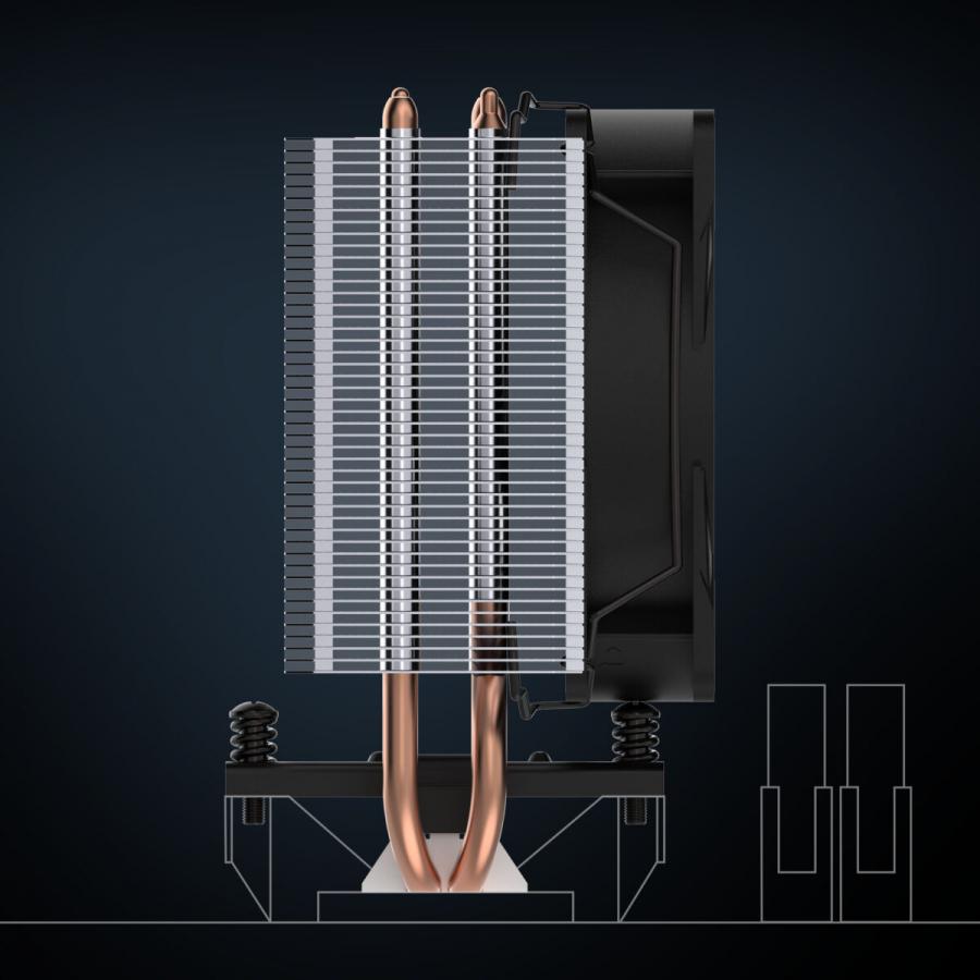 Arctic Freezer 8i CO – CPU Cooler LGA1851 LGA1700 Direct touch dual 12cm Pressure dual bearings push