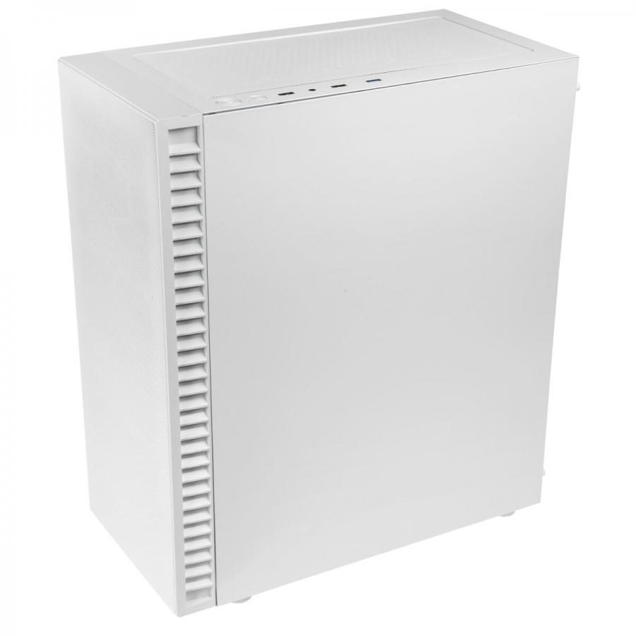 Kolink Observatory HF Mesh ARGB Midi Tower Case - White (with 6 ARGB fans - 3x140mm & 3x120mm ) With Black Frame Glass (Open Box)