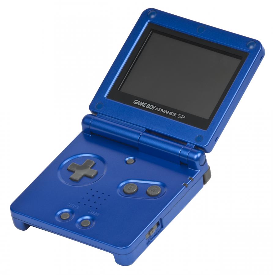 Nintendo GameBoy Advance SP Metallic Blue Unofficial Shell UNBOXED (Good Condition)