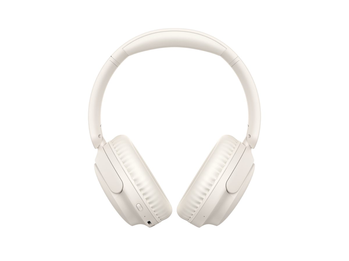 QCY H2S Lite Headphones White - Type-C & Bluetooth Clear Call ENC iOS/Android 60hours 10m 40mm