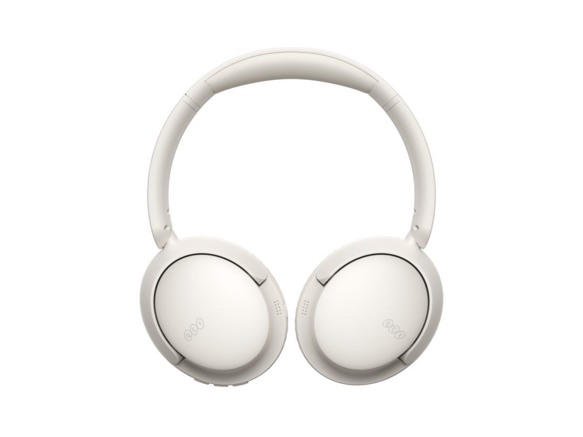 QCY H2S Lite Headphones White - Type-C & Bluetooth Clear Call ENC iOS/Android 60hours 10m 40mm