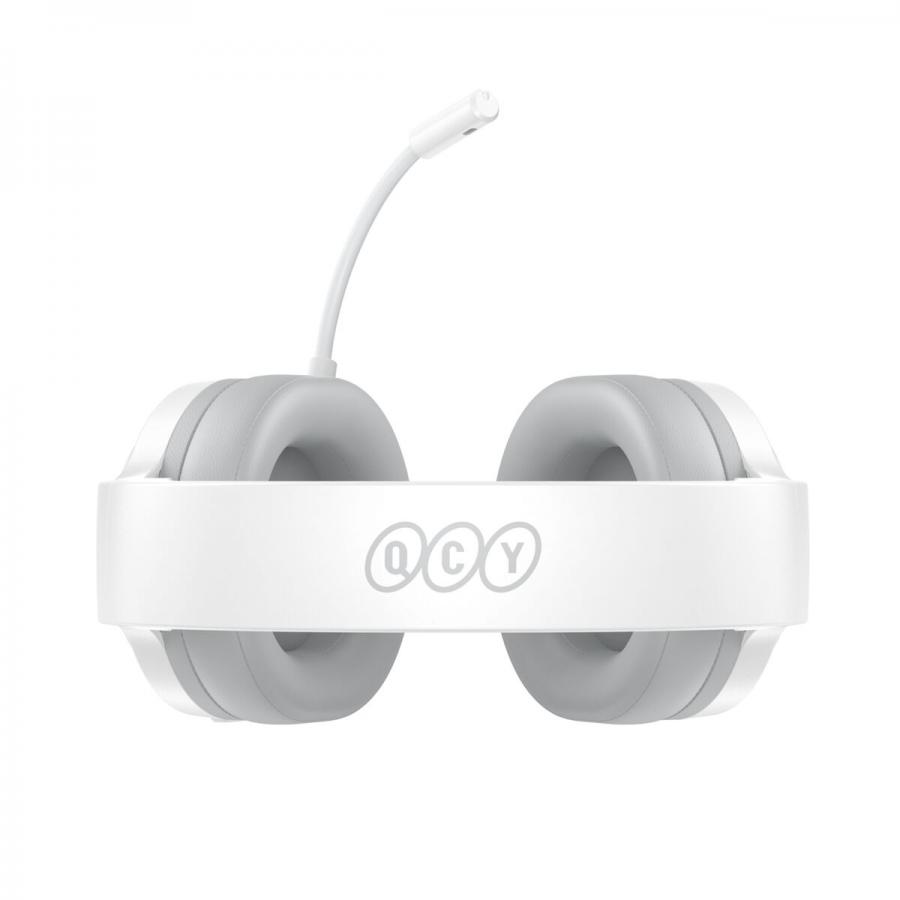 QCY Heroad V200 Wireless Quad White - Bluetooth & WiFi & USB-A & USB-C RGB Gaming Headset PS4/PS5/PC