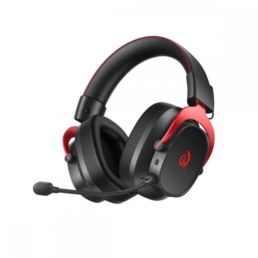 QCY Heroad VT200 Pro Tri-mode Red Wired/Wireless/BT Gaming Headset 53mm Metal Headband PS4/PS5/PC