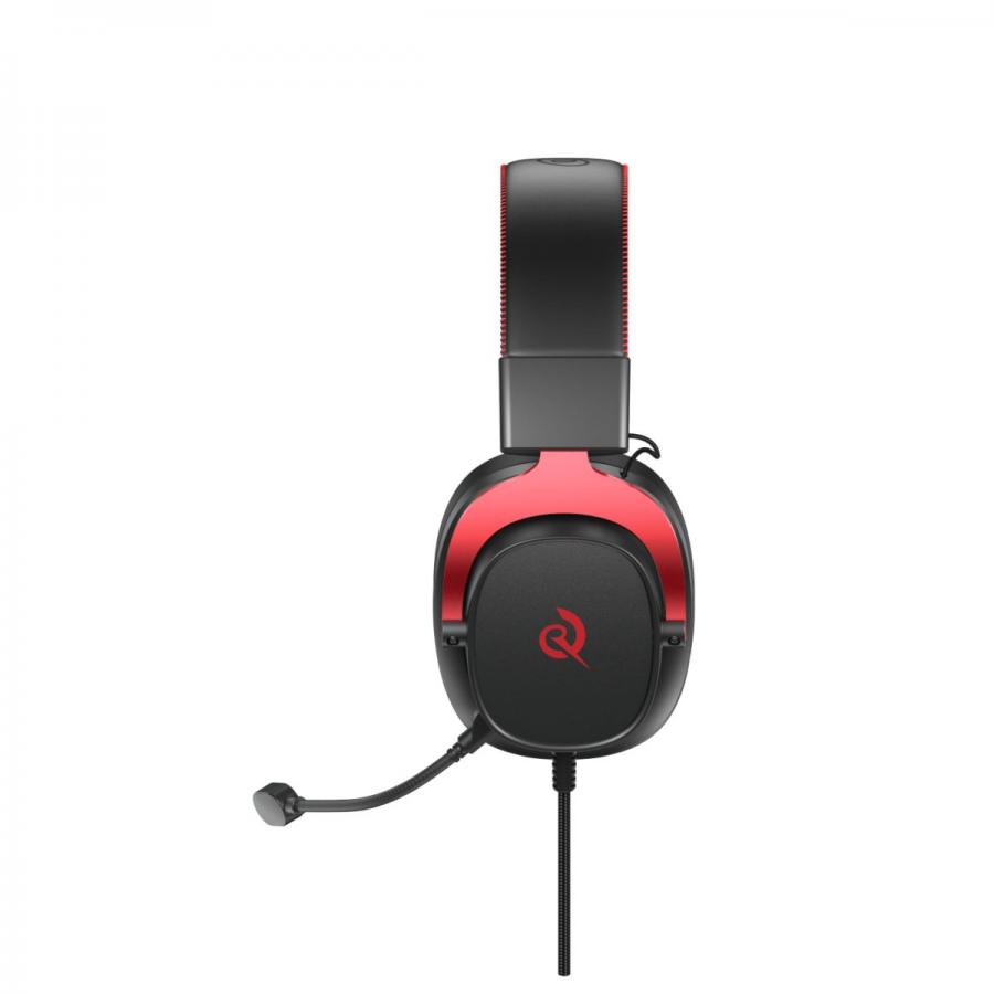 QCY Heroad VT200 Pro 7.1 Red USB PlayStation & PC Gaming Headset 53mm Metal Headband PS4/PS5/PC