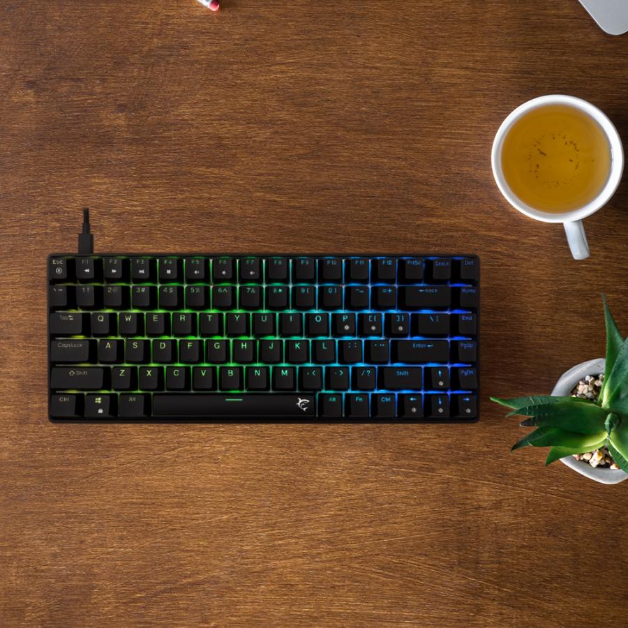 WHITE SHARK MECH KEYBOARD GK-005121 HAMACHI RGB US BLUE SW.