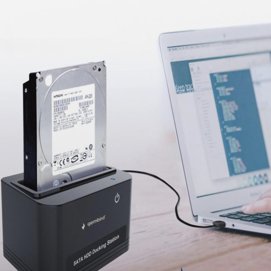 GEMBIRD USB DOCKING STATION FOR 2,5 AND 3,5 INCH SATA HARD DRIVES BLACK