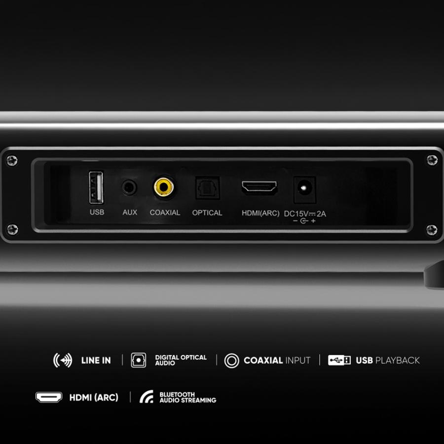 SONICGEAR BT V5.0 CH2.0 M2W AIRBASS-X SOUND BAR HD3202 BLACK
