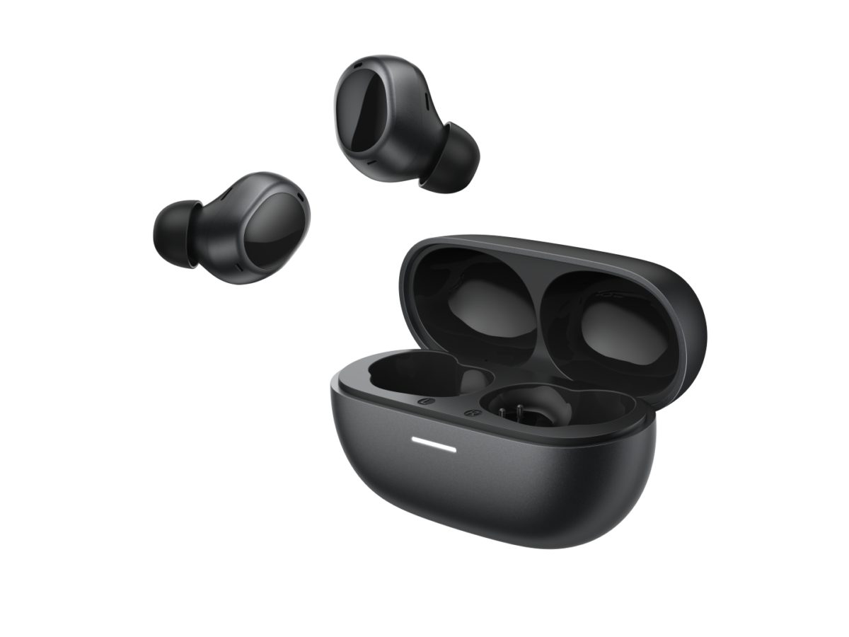 QCY MeloBuds A30 Black - Adaptive A.I. ANC -60dB - 3 devices switch - IPX5 - 8mic Calls