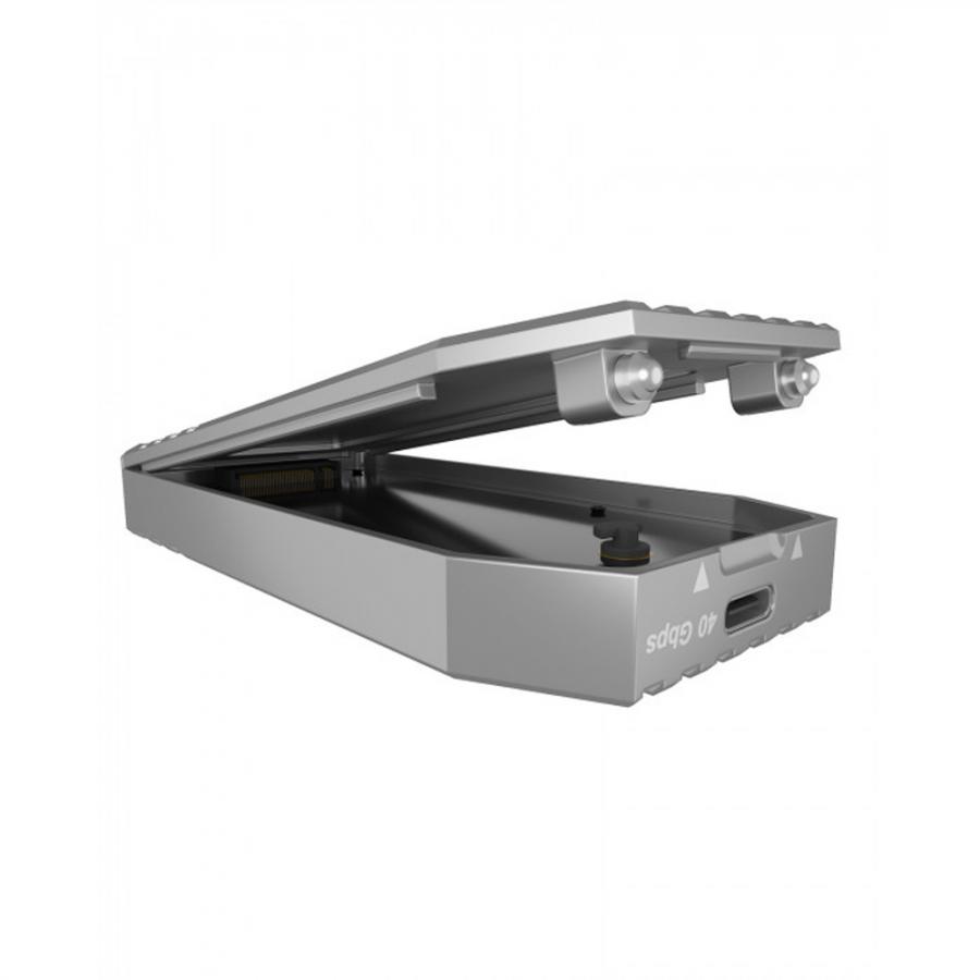 ICY BOX TYPE-C USB4 GEN3x2 M.2 NVMe SSD ENCLOSURE M-KEY SILVER