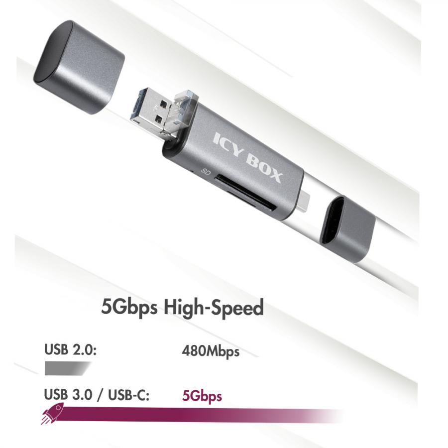 ICY BOX OTG USB 3.2 CARD READER