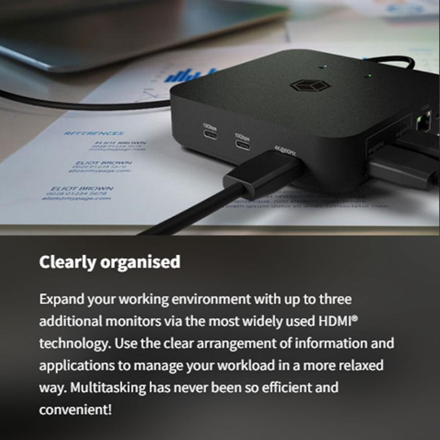 ICY BOX 12 IN 1 TYPE-C DOCK WITH PD UP TO 100W BLACK
