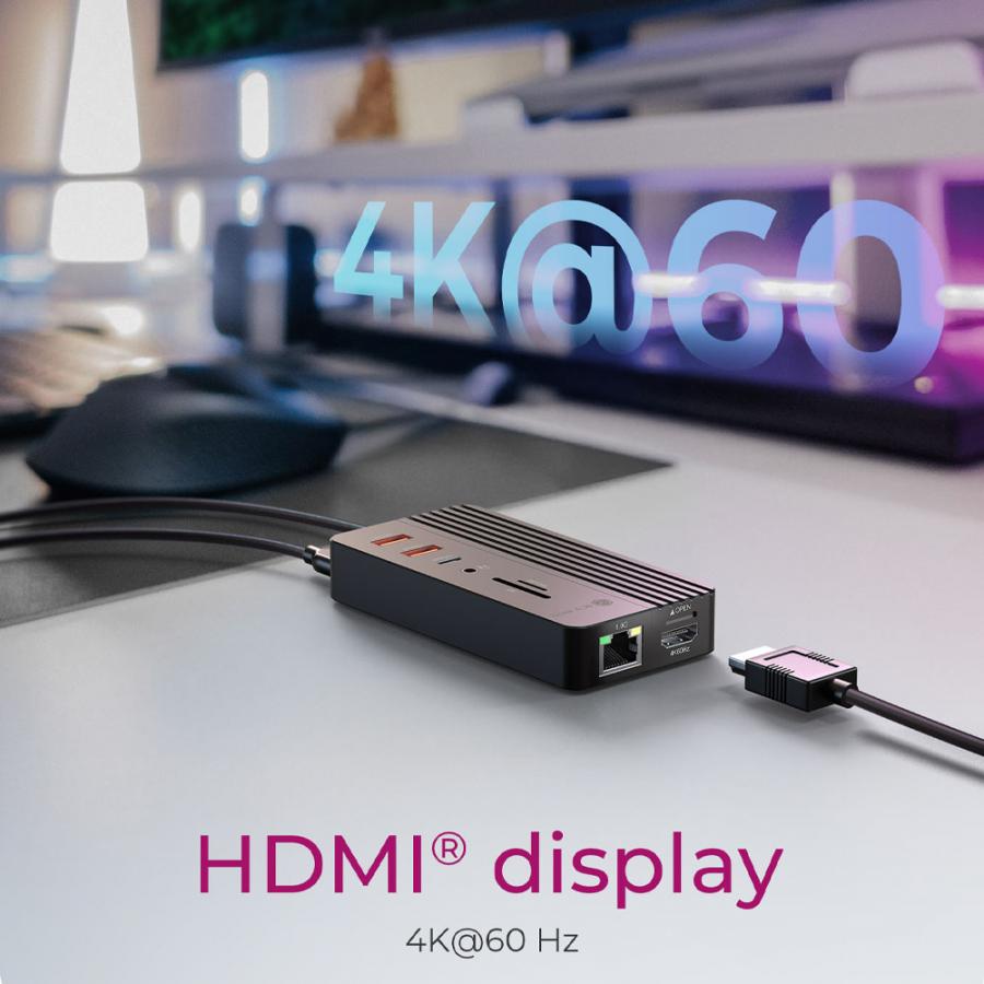 ICY BOX 10-in-1 DOCKING STATION WITH M.2 NVMe SSD BAY BLACK