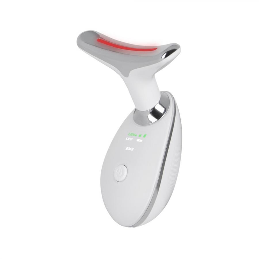 JOCCA PULSED LIGHT NECK AND FACE MASSAGER WITH 3 MODES WHITE
