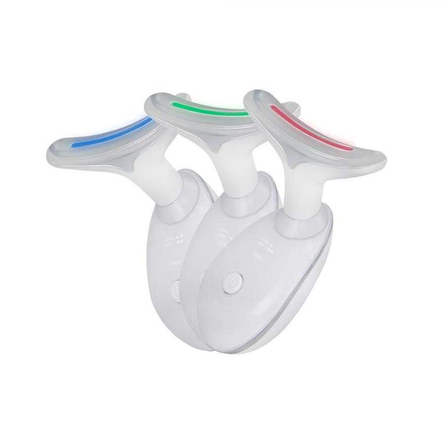 JOCCA PULSED LIGHT NECK AND FACE MASSAGER WITH 3 MODES WHITE