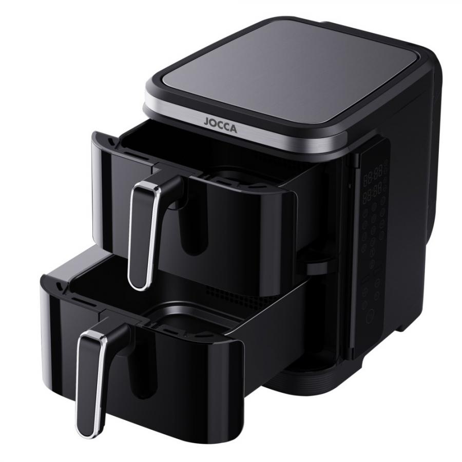 JOCCA 11L DOUBLE AIR FRYER BLACK