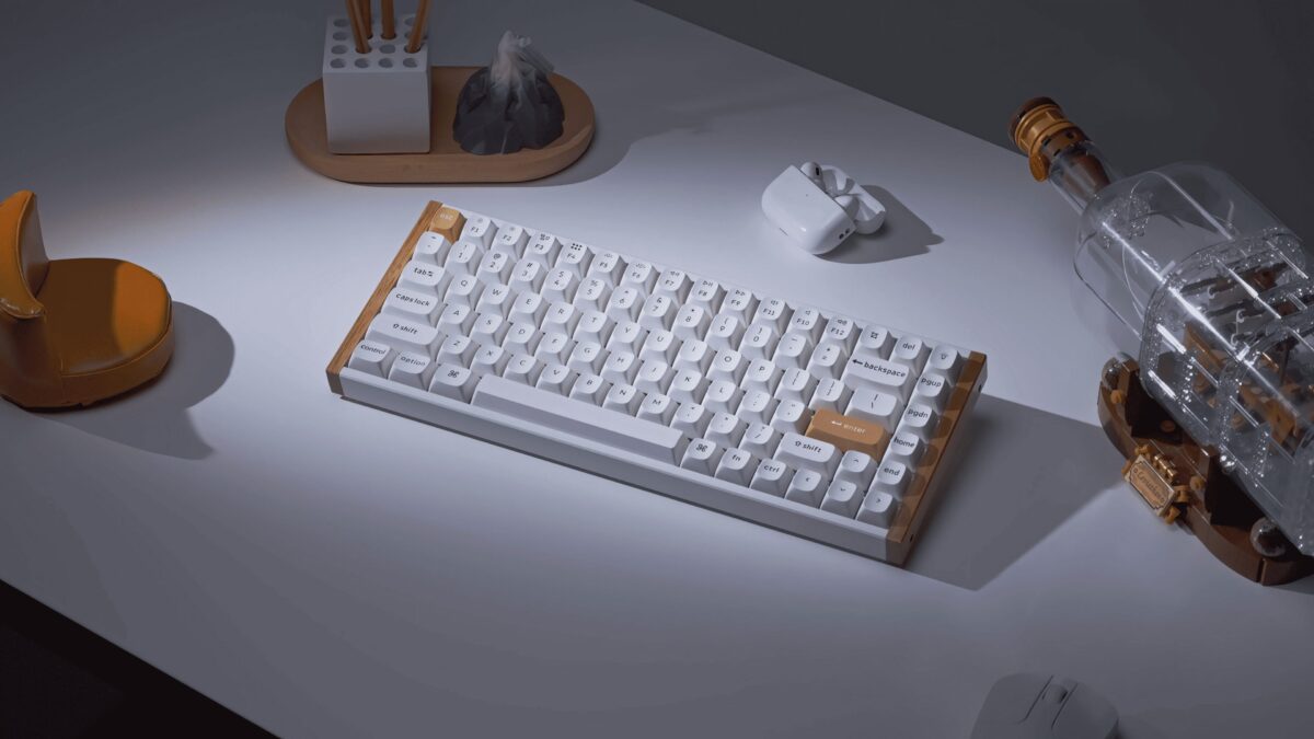 Keychron K2 HE (K2H-Q1) Wireless Magnetic Hall Effect RGB Keyboard 75% US Special Edition Wood White