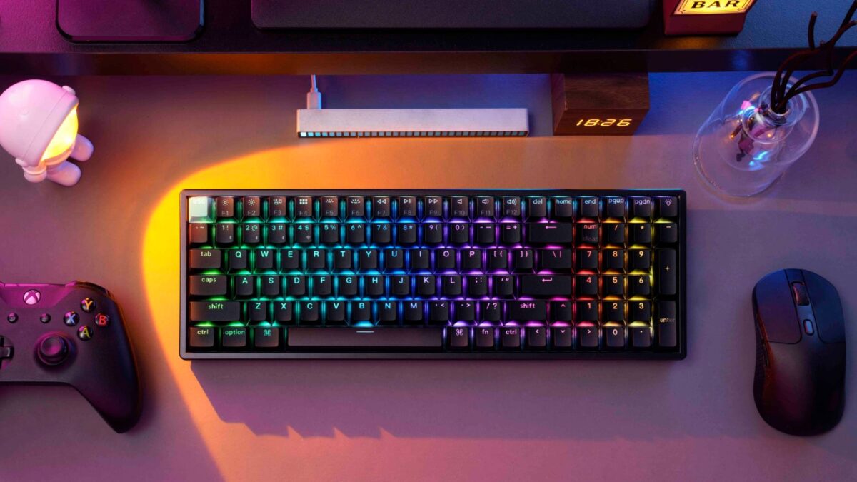 Keychron K4 HE (K4H-J1) Shine-Through Wireless Magnetic Hall Effect RGB Keyboard 96% US Layout
