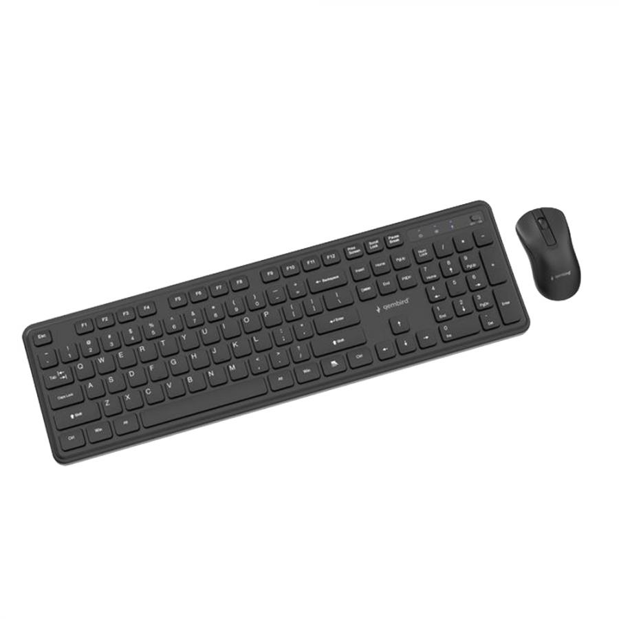 GEMBIRD SLIM PRO BUSINESS WIRELESS DESKTOP SET US LAYOUT BLACK
