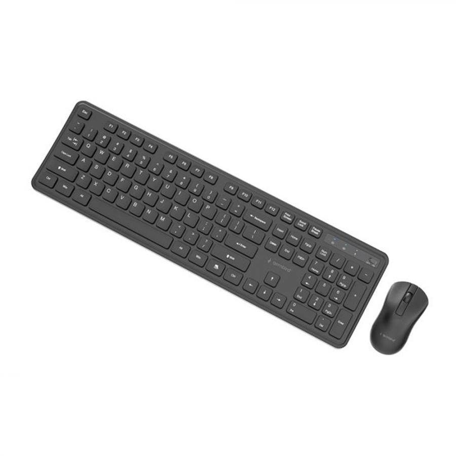 GEMBIRD SLIM PRO BUSINESS WIRELESS DESKTOP SET US LAYOUT BLACK