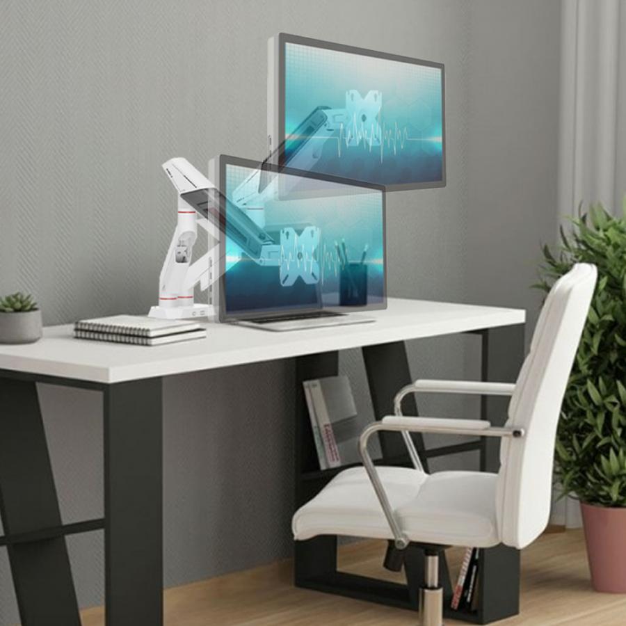 WHITE SHARK DESKTOP MOUNT GMS-3211 FOR 2 MONITORS