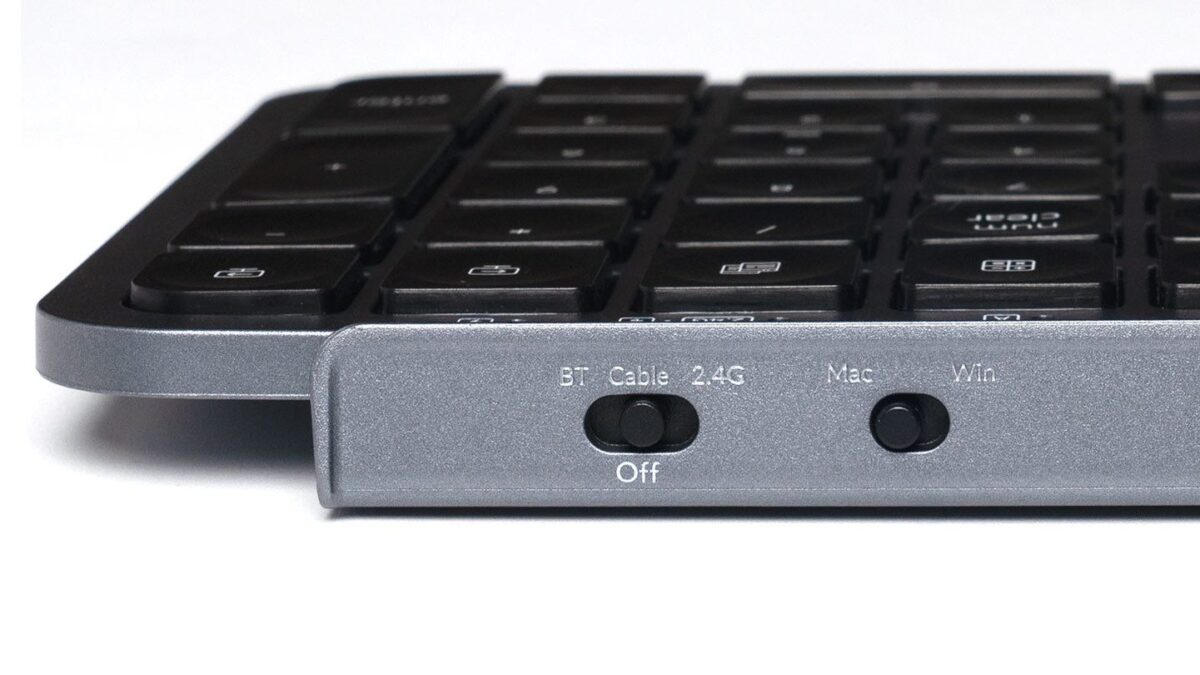 Keychron B1 Pro (B1P-K1) Ultraslim Mini Wireless BT Keyboard ZMK Online customize Gray 75% US Lay