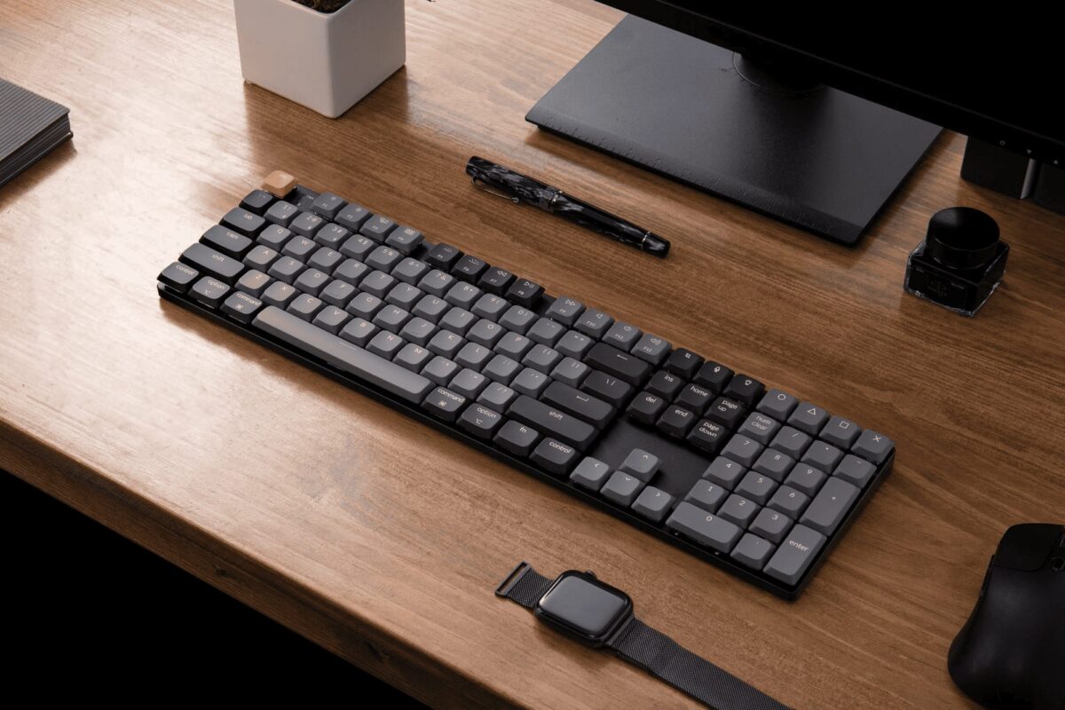 Keychron K5 V2 (K5X-B4) QMK Wireless Mechanical Keyboard Banana Switch RGB 100% US Layout