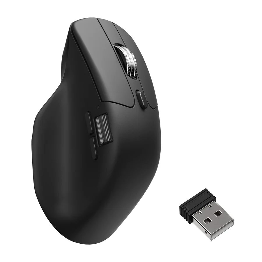 Keychron M6 (M6S-A23) Wireless Ergonomic Optical Mouse 8000hz Polling Rate Black