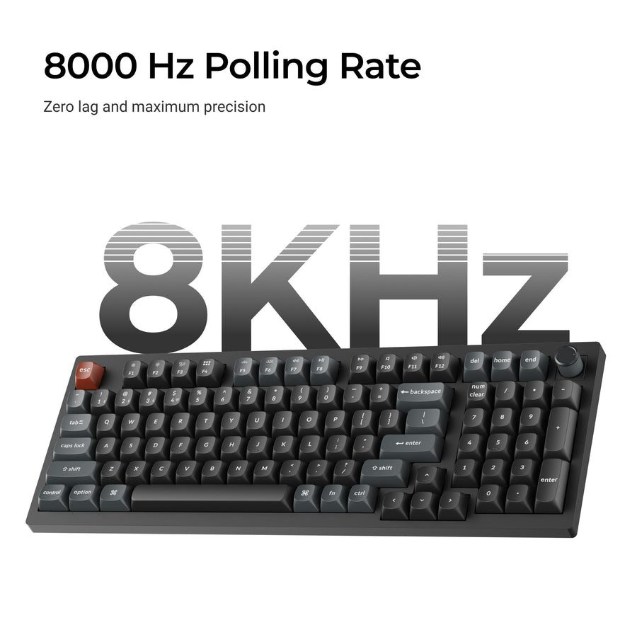 Keychron V5 Ultra (V5U-D3) QMK/VIA Wireless Custom Mechanical Keyboard Brown Switch RGB 96% US