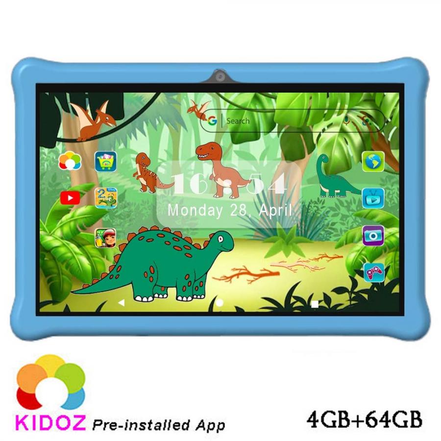 LAMTECH OCTA-CORE KID TABLET 10.1' 4GB+64GB ANDROID 14 SKY BLUE DINOSAUR'S JUNGLE