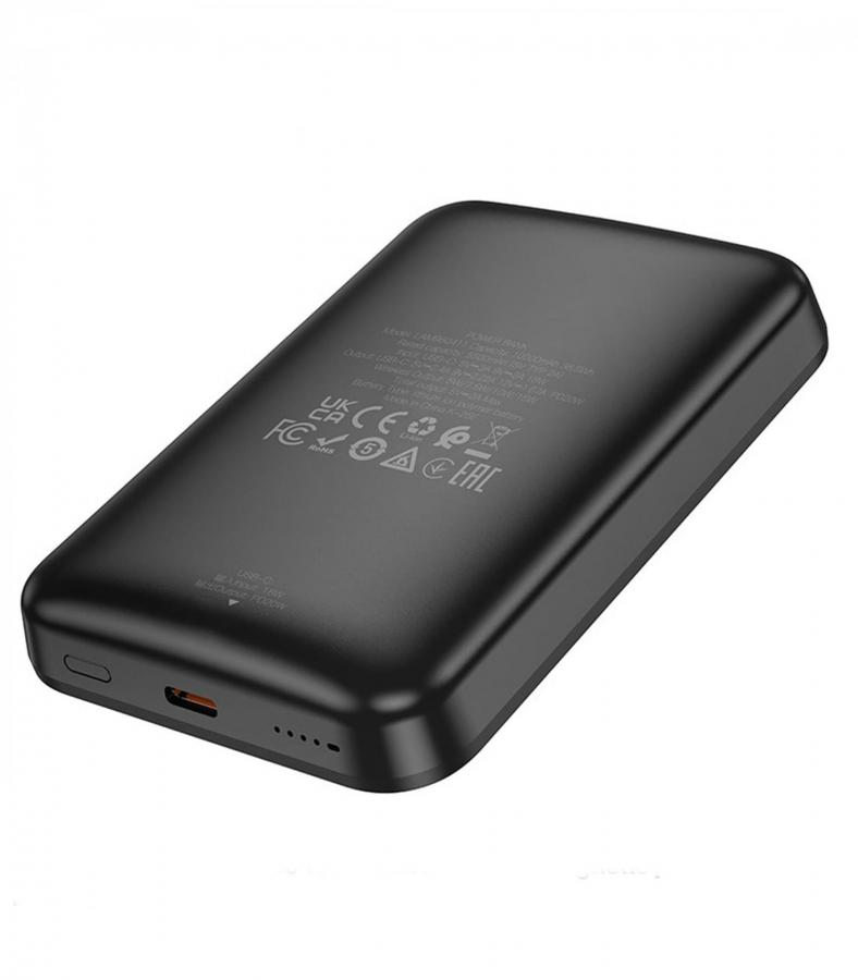 LAMTECH MAGNETIC 20W WIRELESS CHARGING POWER BANK 10000MAH BLACK