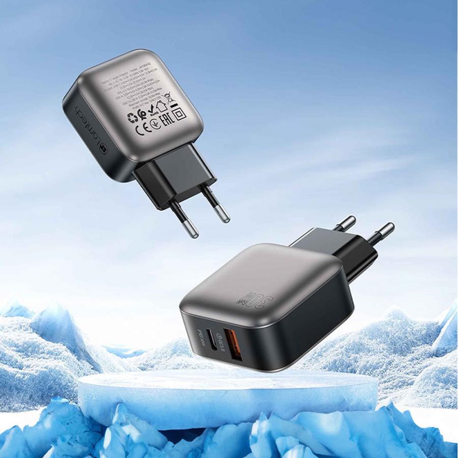 LAMTECH DUAL PORT GaN CHARGER PD30W GREY