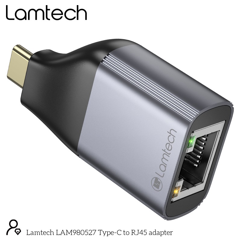 LAMTECH USB-C TO RJ45 OTG EHTERNET ADAPTER