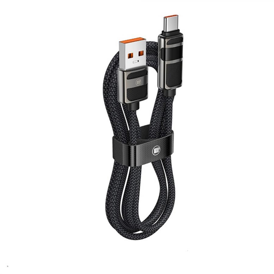 LAMTECH USB TO TYPE-C 5A HIGH POWER DISPLAY CHARGE & DATA CABLE 66W 1.2M BLACK