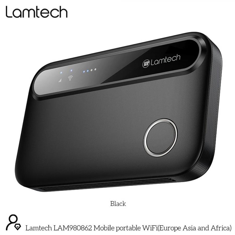 LAMTECH 4G LTE WIFI6 PORTABLE ROUTER BLACK