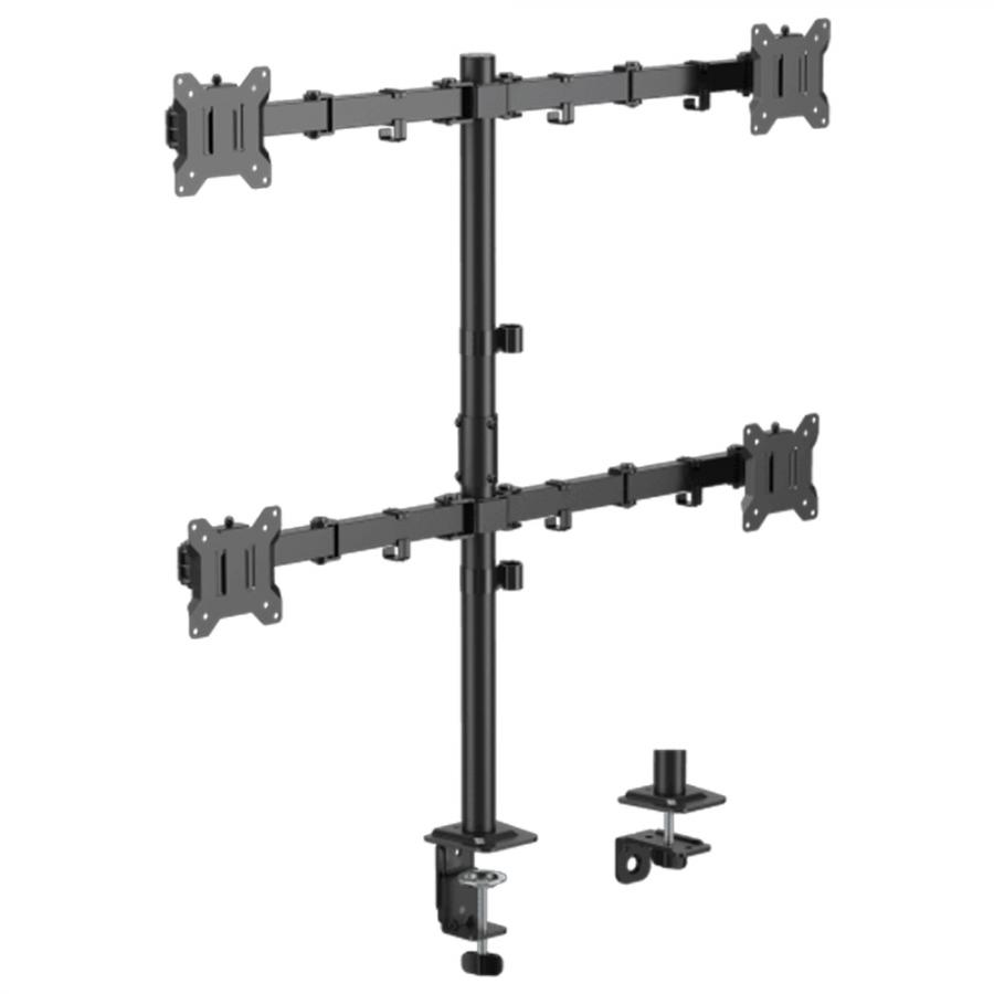 SBOX DESKTOP MOUNT 4xMONITORS 17'-32' MAX VESA 100x100