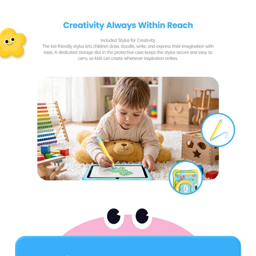 BLACKVIEW QUAD-CORE KID TABLET 7-INCH (2GB+32GB) WIFI ANDROID 11 BUBBLEGUM PINK