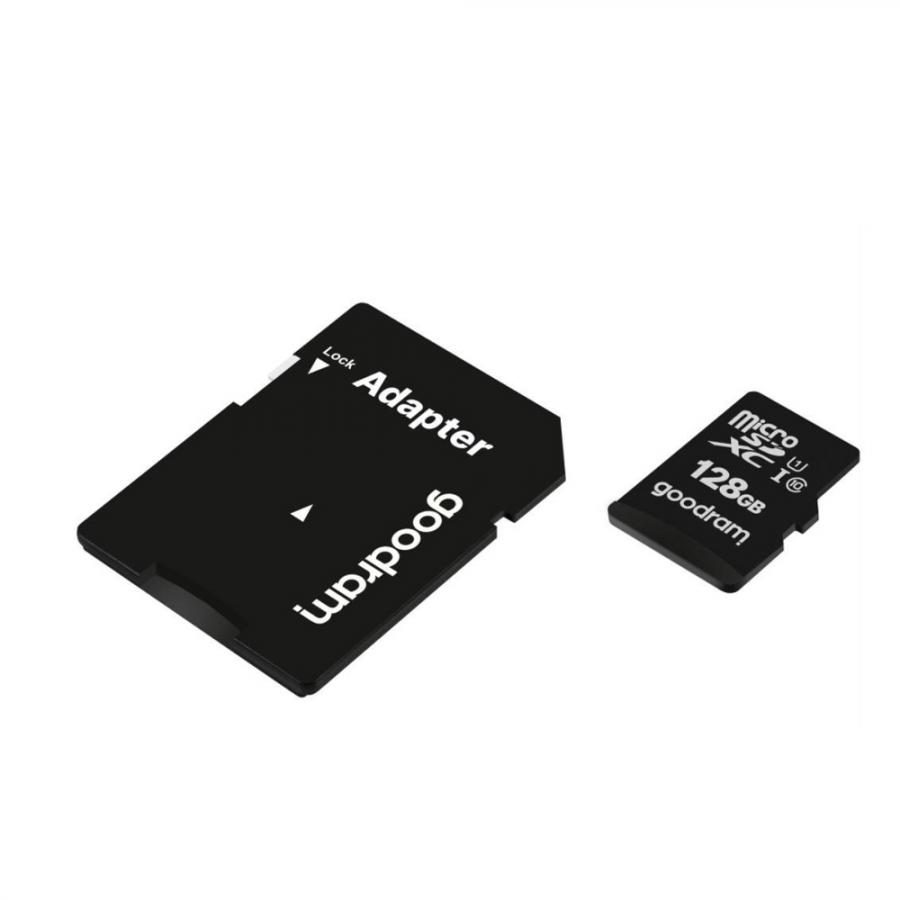 GOODRAM MICRO SD CARD 128GB CL 10 WITH ADAPTER M1AA