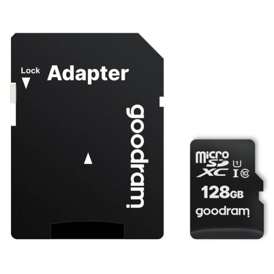 GOODRAM MICRO SD CARD 128GB CL 10 WITH ADAPTER M1AA