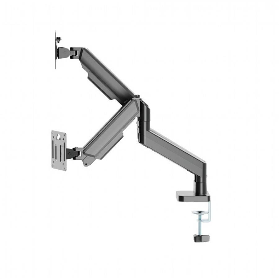 GEMBIRD DESK MOUNTED ADJUSTABLE DOUBLE MONITOR ARM 17'-32' BLACK