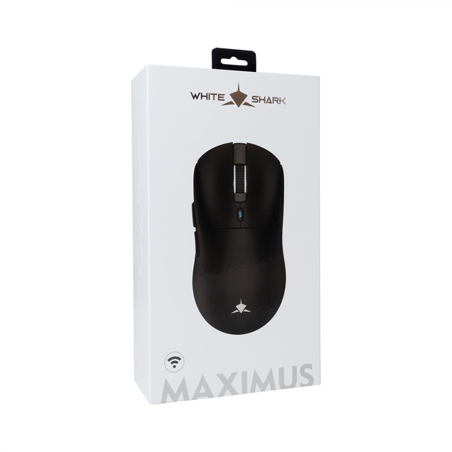 WHITE SHARK 6D WIRELESS MOUSE GM-9010 MAXIMUS DPI26000 BLACK