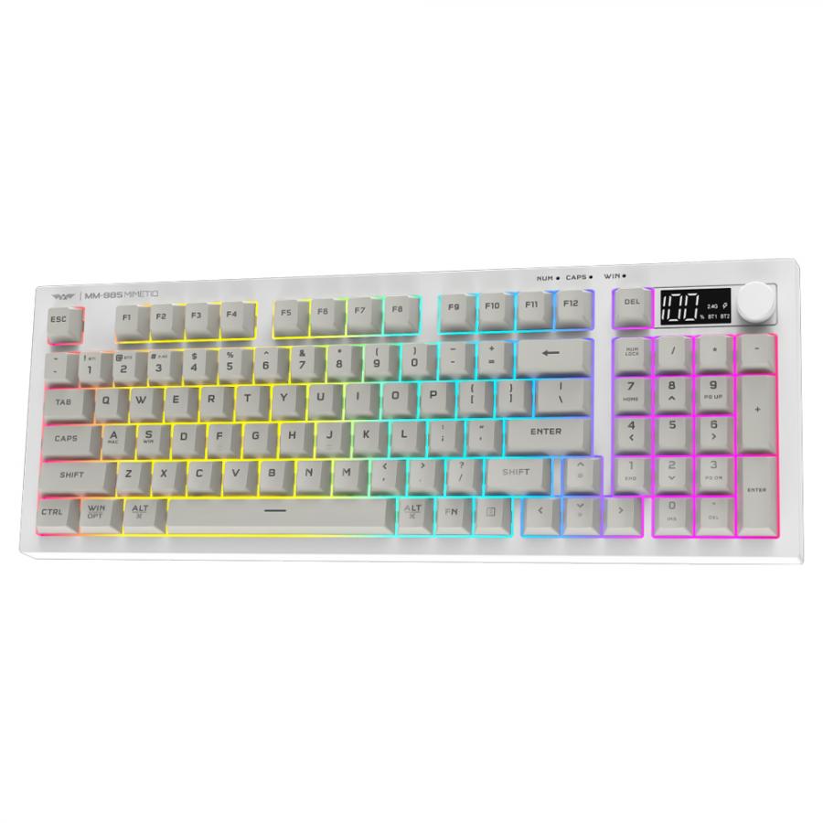 ARMAGGEDDON TRI-MODE CONNECTIVITY GAMING KEYBOARD MM-98S MIMETIQ ARTIC FOX