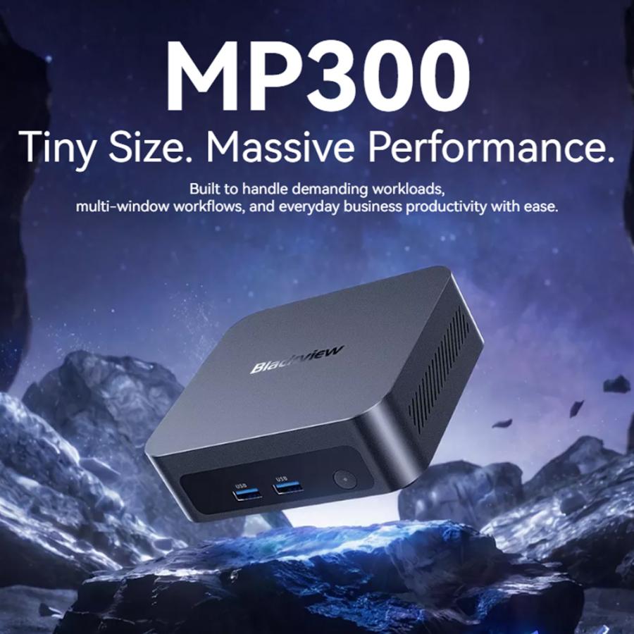 BLACKVIEW MINI PC 8-CORE INTEL CORE 5 210H SET (16GB+512GB) WIN11PRO BLACK