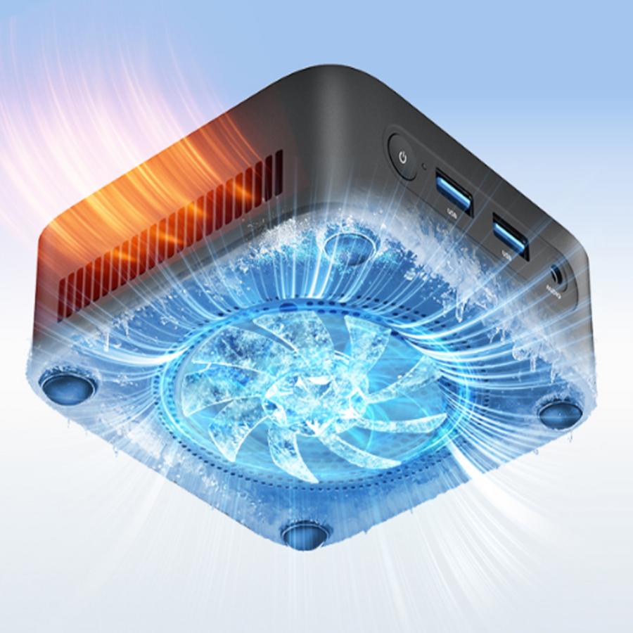 BLACKVIEW MINI PC SET 4-CORE AMD RYZEN 5 3500U (16GB+512GB) WIN11 PRO BLACK