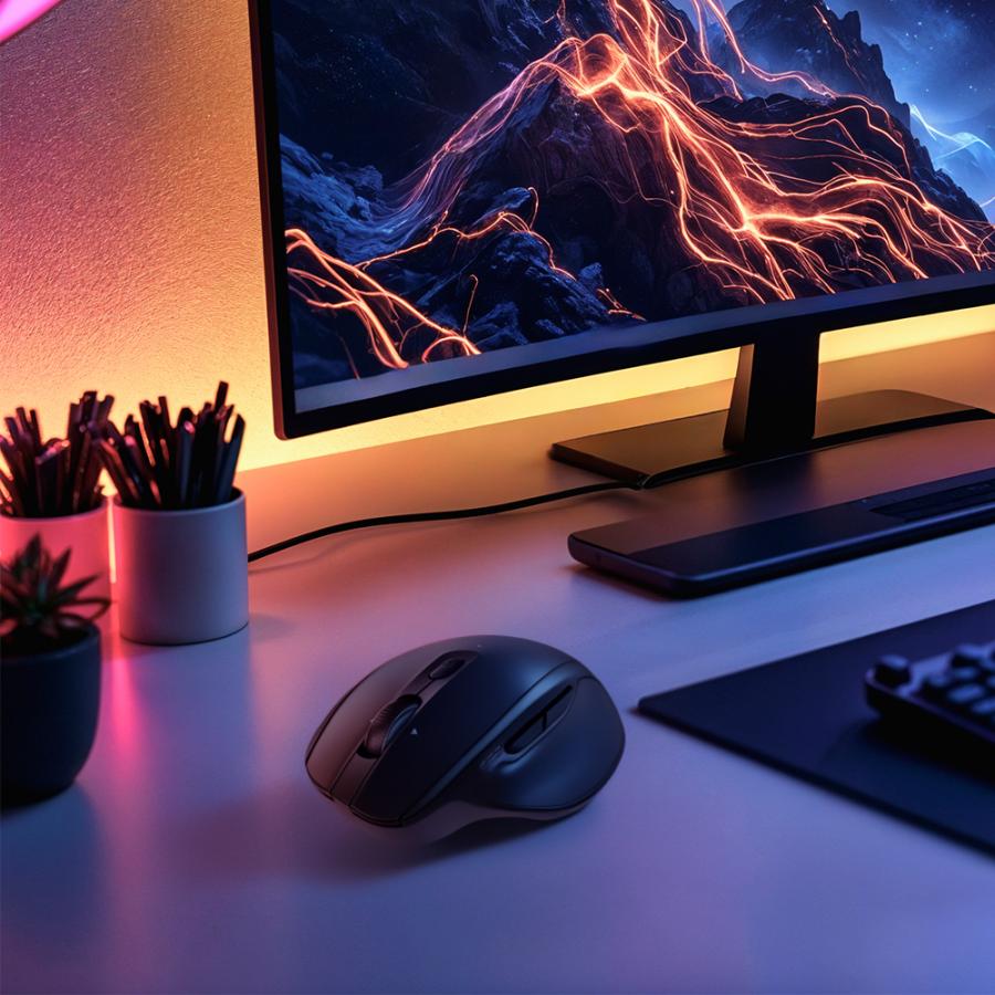 GEMBIRD DUAL-MODE 6-BUTTON WIRELESS MOUSE BLACK