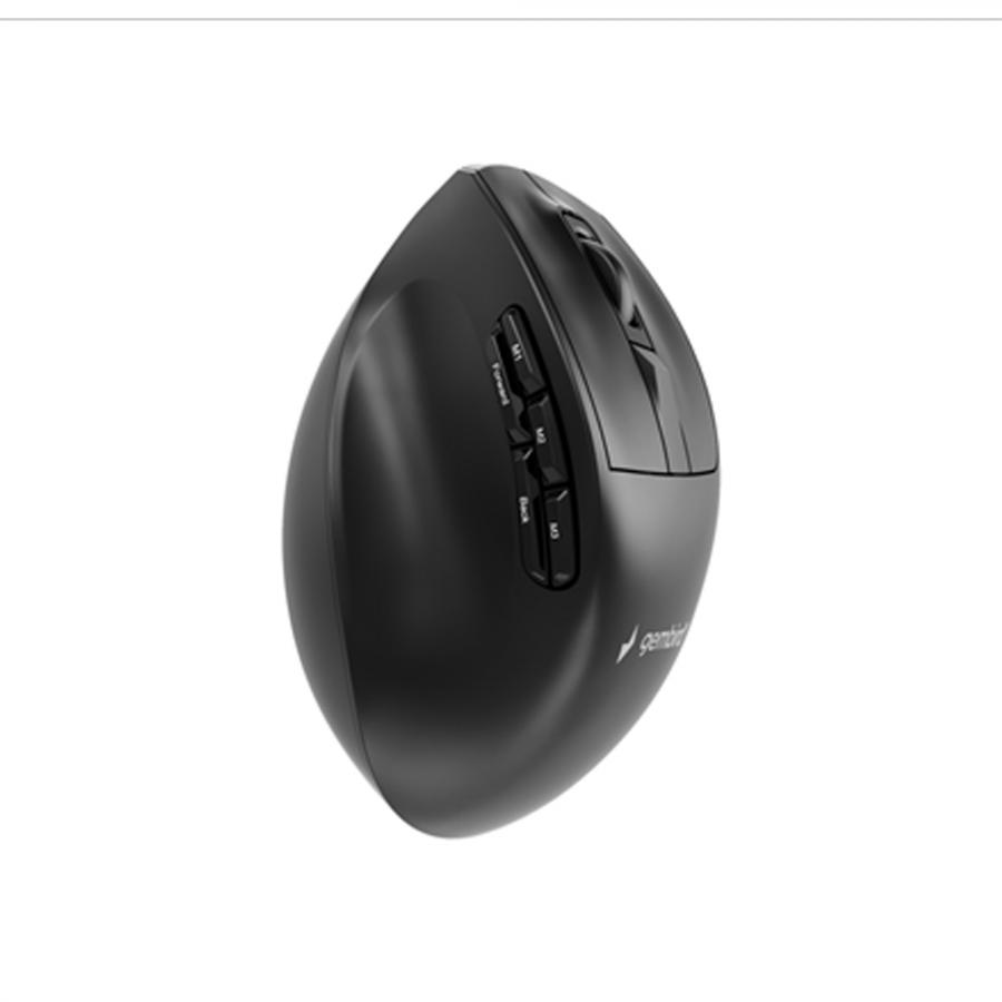 GEMBIRD TRIPLE-MODE 9-BUTTON WIRELESS ERGONOMIC MOUSE BLACK