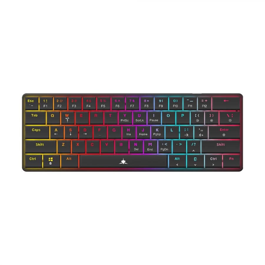 WHITE SHARK MECH KEYBOARD GK-006121 NAGAMAKI BLACK US BLUE SWITCH