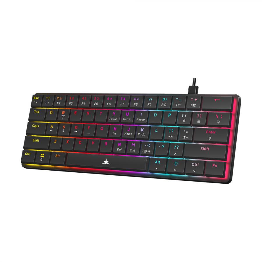 WHITE SHARK MECH KEYBOARD GK-006121 NAGAMAKI BLACK US BLUE SWITCH