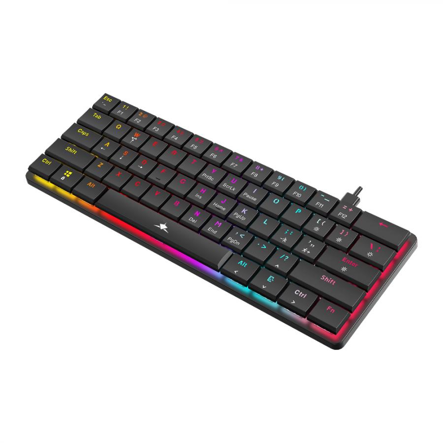 WHITE SHARK MECH KEYBOARD GK-006121 NAGAMAKI BLACK US BLUE SWITCH