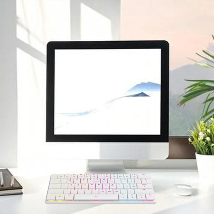 WHITE SHARK MECH KEYBOARD GK-006221 NAGAMAKI WHITE US BLUE SWITCH
