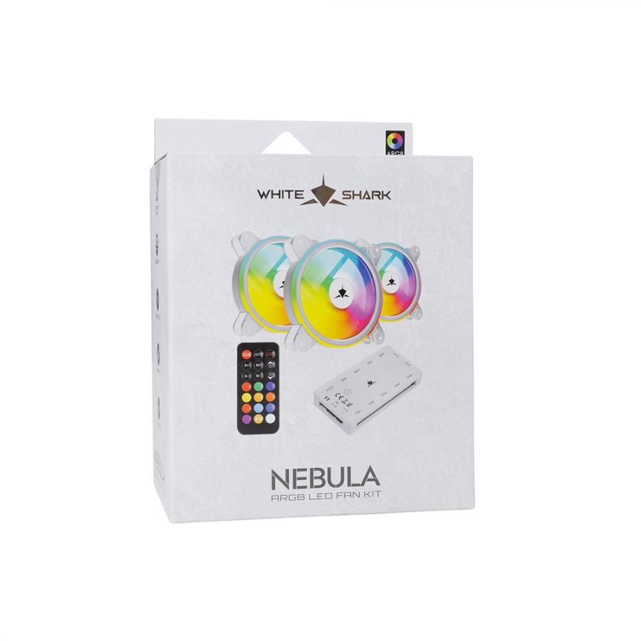 WHITE SHARK FAN GCF-S028-005 NEBULA-2 WHITE ARGB KIT